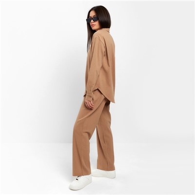 Костюм женский (рубашка, брюки) MIST, размер 40-42, цвет охра