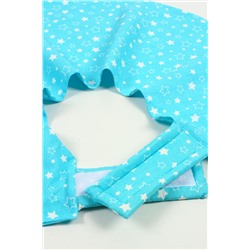 Чехол на подушку для кормления на липучке арт. ЧХ-ПД-К/звездочка-бирюза