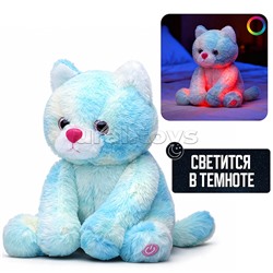 Мягкая игрушка "Кот" светится в темноте 25 см.