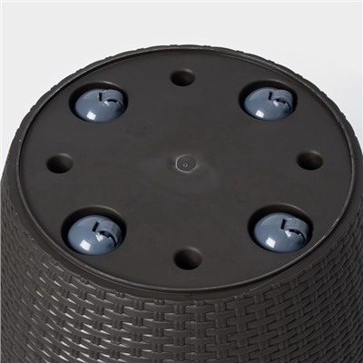 Кашпо для цветов со вставкой Rattan, 50 л (27 л), МИКС