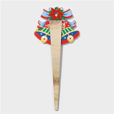 Новогодний топпер декоративный «Колокольчики», 10×24.7 см