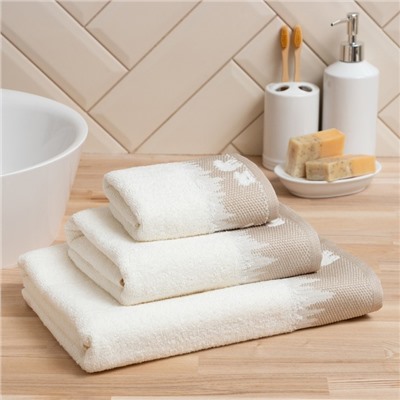 Полотенце махровое Love Life Winter dream 50×90 см, 100% хлопок, 400 г/м², белое