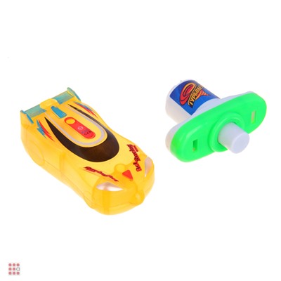 Набор игровой с вращающейся машинкой, 12х18х3,5см, 3 дизайна