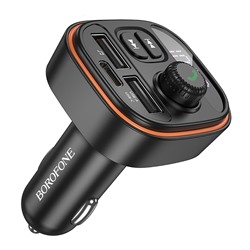 Автомобильный FM-трансмиттер Borofone BC59 Heroic  (black)