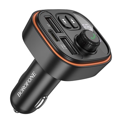 Автомобильный FM-трансмиттер Borofone BC59 Heroic  (black)