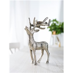 Подсвечник «Лесной олень», 13×7.5×18 см, алюминий