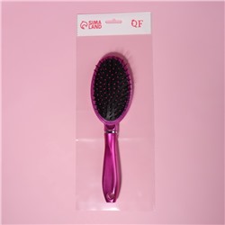 Расчёска массажная, 7.5×24 (±1) см, малиновая