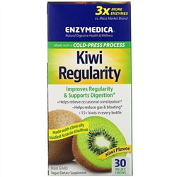 Enzymedica, Kiwi Regularity, Kiwi Flavor, 30 Relief Chews