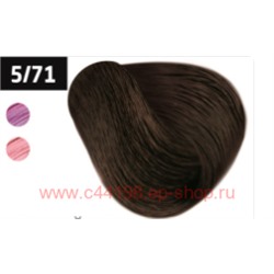 OLLIN SILK TOUCH  5/71 светлый шатен коричнево-пепельный 60мл Безаммиачный стойкий краситель для вол