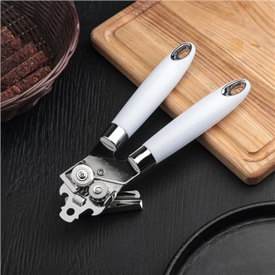 Нож консервный Доляна «Скина», 22.5 см, цвет белый