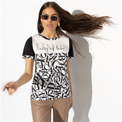 Футболка с принтом, Паспорт в Париж