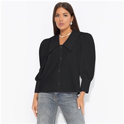 Блуза из хлопка, На пике успеха (черная)
