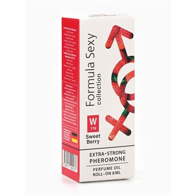Парфюмерное масло женское с феромонами Formula Sexy Collection Sweet Berry W119, 8 мл