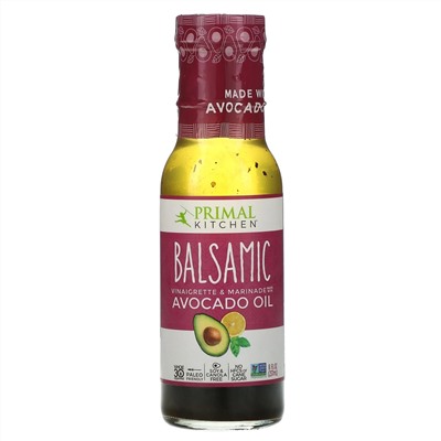Primal Kitchen, бальзамический винегрет и маринад, сделанный с маслом авокадо, 237 мл (8 жидк. унций)