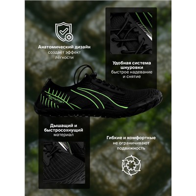 Аквашузы ONLYTOP Swim, р. 45, чёрные