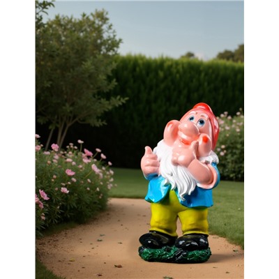 Садовая фигура из гипса «Гном веселый», 43×19×24 см