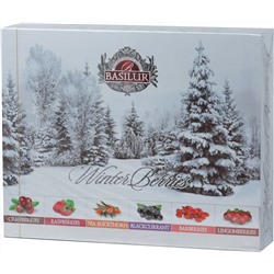 BASILUR. Новый год. Winter Berries. Ассорти карт.упаковка, 60 пак.