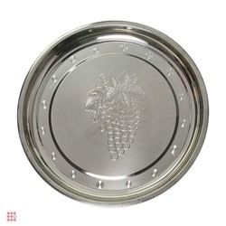 Поднос металлический "Виноград" 34см
