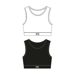 Топ трикотажный для девочек, 2 шт в комплекте