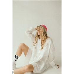 Платье лён  FREEDOM007/02/Белый