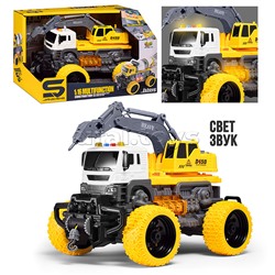 Машина "МегаБур" 1:16 (свет, звук) в коробке (цвет желтый)