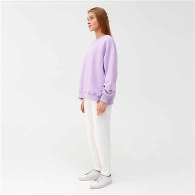 Костюм женский (свитшот, брюки) MINAKU: Casual Collection, сиреневый, размер 42