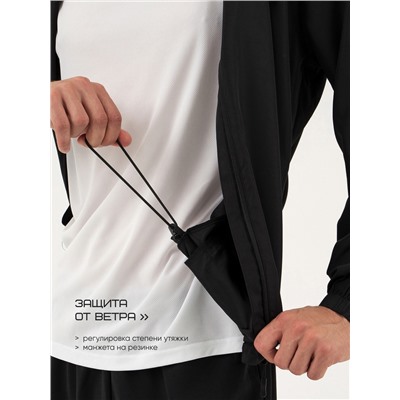 Ветровка мужская Resport, р. 52, цвет чёрный, спортивная
