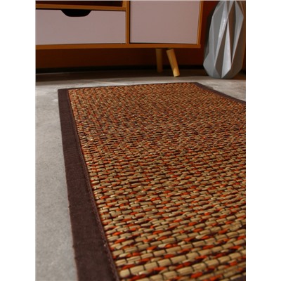 Коврик плетёный из сиграса, 80×50×0.7 см