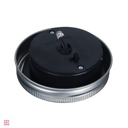 Фонарь садовый на солн.батарее банка, 7x13см, 1LED*шампань, 1x1.2V Ni-MH AAA300mAh, стекло