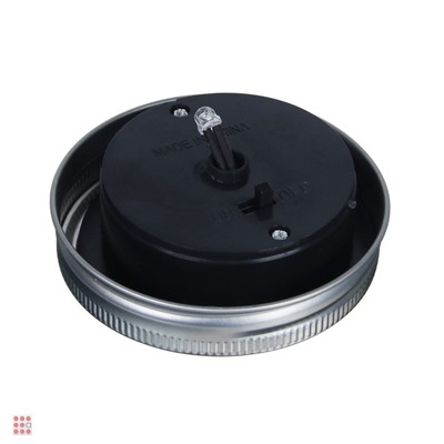 Фонарь садовый на солн.батарее банка, 7x13см, 1LED*шампань, 1x1.2V Ni-MH AAA300mAh, стекло