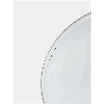 УЦЕНКА Кастрюля эмалированная «Черешня», 4 л, d=15 см, с крышкой, белая