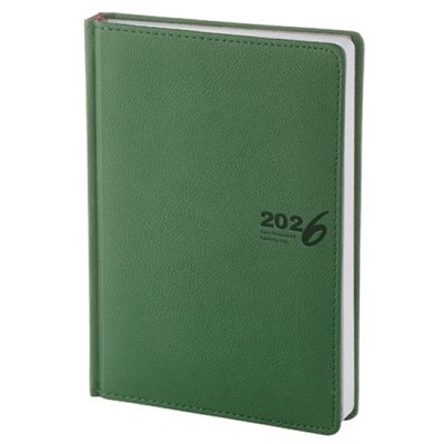 Ежедневник 2026 г. А5+ 336 стр. с тиснением "LEADER" (ЗЕЛЕНЫЙ) 3-126/02-26 Bruno Visconti