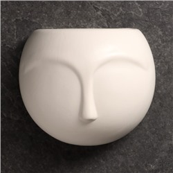 Кашпо подвесное «Силуэт», 300 мл, керамика, белое