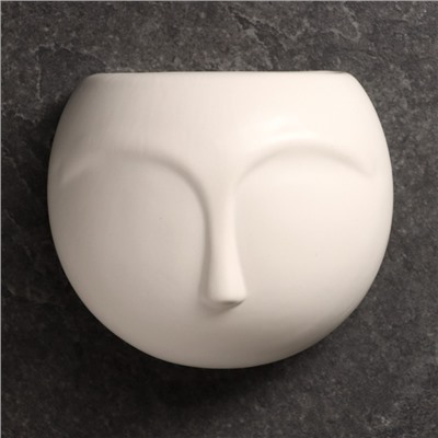 Кашпо подвесное «Силуэт», 300 мл, керамика, белое