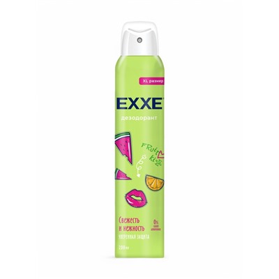Женский дезодорант-аэрозоль EXXE свежесть и нежность Fruit kiss, 200 мл