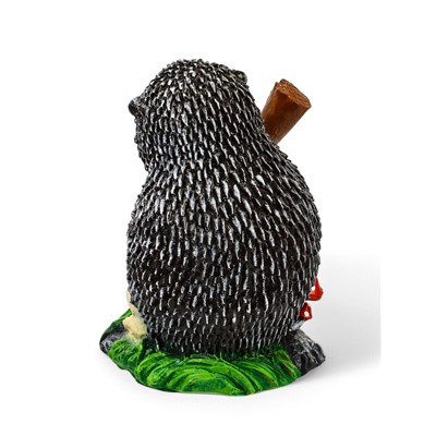 Садовая фигура из полистоуна «Ёж с лопатой», 31×22×22 см