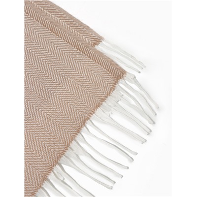 Плед «Милан» 150×200 см, белый/бежевый