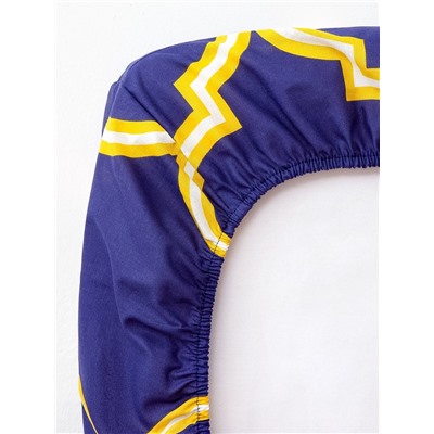 Простыня на резинке 2-спальная «Этель. Вечер в Морокко», 180×200+20 см, поплин