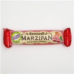 Марципановый батончик GrondarD «Кусочек клюквы», в тёмном шоколаде, 50 г