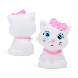 Игрушка пластизоль для ванны "Кошечка" в сетке