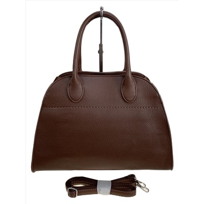 Женская сумка из натуральной кожи, цвет  шоколад
