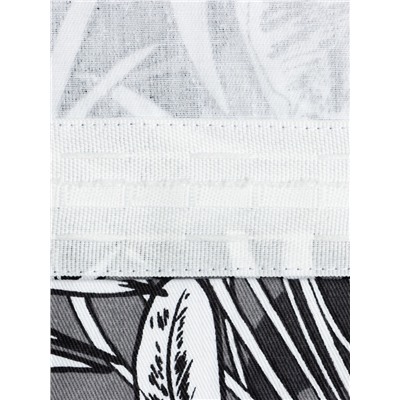 Шторы для кухни с подхватами «Этель» Palm leaves, 149×180 см, комплект - 2 шт.