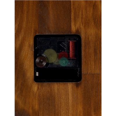 Часы настенные, интерьерные, бесшумные, d=30 см, дерево, коричневые