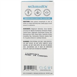 Schmidt's, Натуральный дезодорант, для чувствительной кожи, без отдушек, 92 г (3,25 унции)