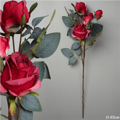 Цветок искусственный Роза 62 см / RW-313 /уп 24/144/