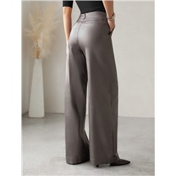 Джинсы трубы металлик прямые из эластичного денима