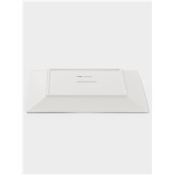 Тарелка квадратная Доляна White Labe, 25.5×2 см, фарфор, белая