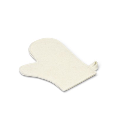 Набор для бани и сауны в косметичке, 3 предмета: шапка, рукавица, коврик, войлок