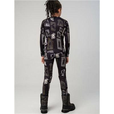 Термокомплект трикот. для мальчиков: фуфайка (футболка) с длин. рук, брюки