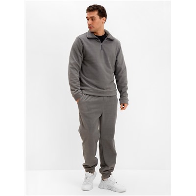 Брюки флисовые мужские спортивные MINAKU: Fleece Soft, размер 44, графитовые